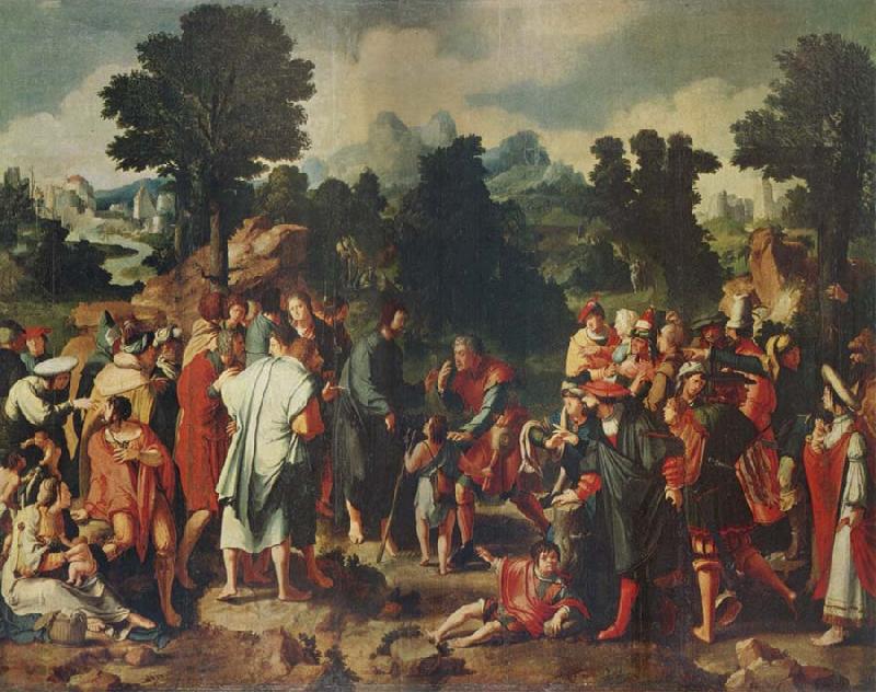 Lucas van Leyden THe Healing of the Blind man of Jericho